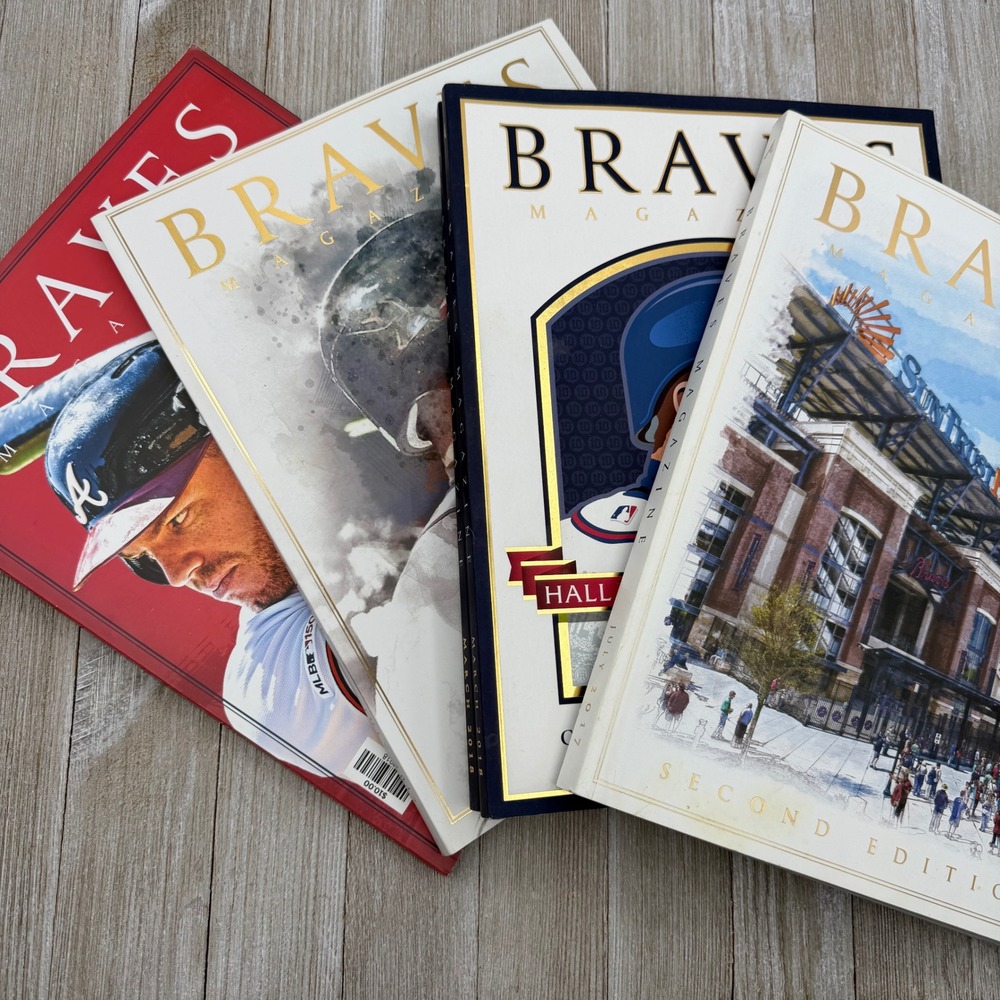 Atlanta Braves Magazine Lot 5 Chipper Jones HOF 2018 SunTrust Park MLB Souvenir